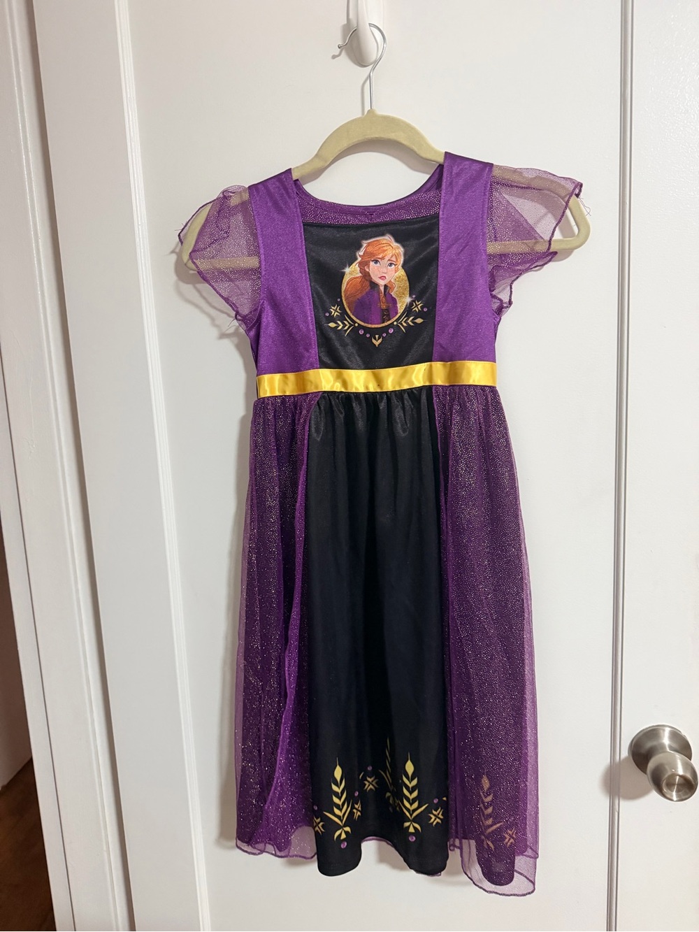 Disney Purple, Black and Gold Anna Princess Dress Costume